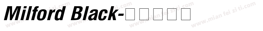 Milford Black字体转换
